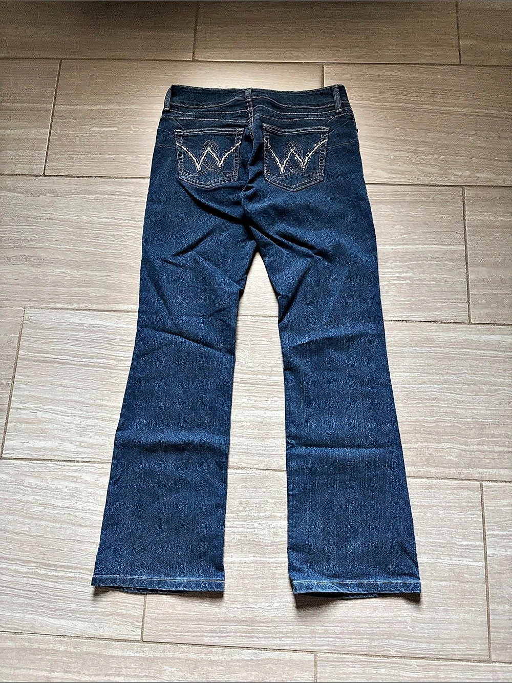 Wrangler Booty Up Low Rise Bootcut Jean Blue 7/8
